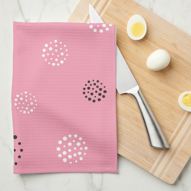 Dots Pattern 14 Tea Towel (Quarter Fold)