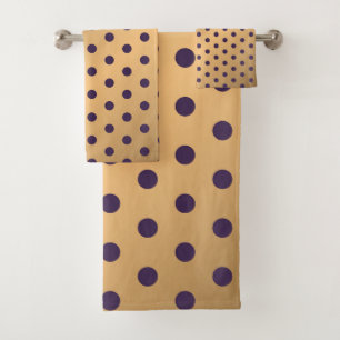 Dots Pattern 16 Bath Towel Set