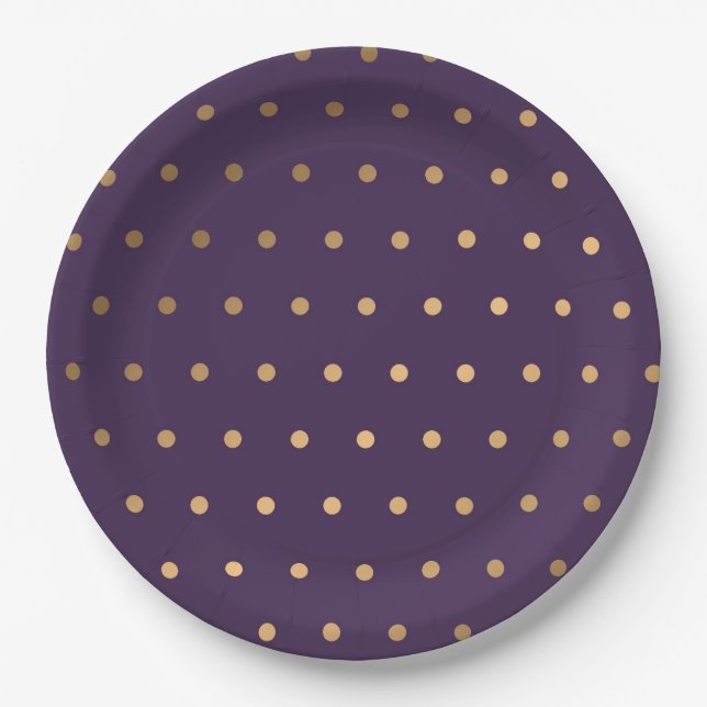 Dots Pattern 18 Paper Plate (Front)