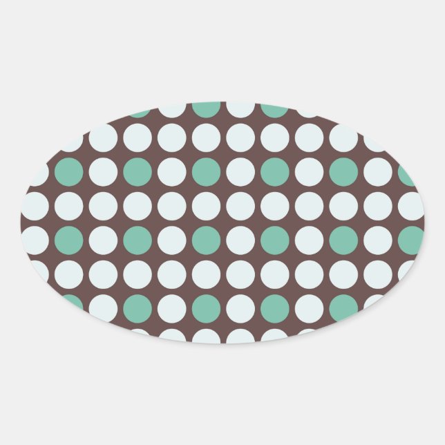 dots pattern background abstract texture circle ro oval sticker (Front)