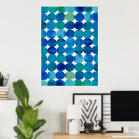 Dots pattern - blue and green