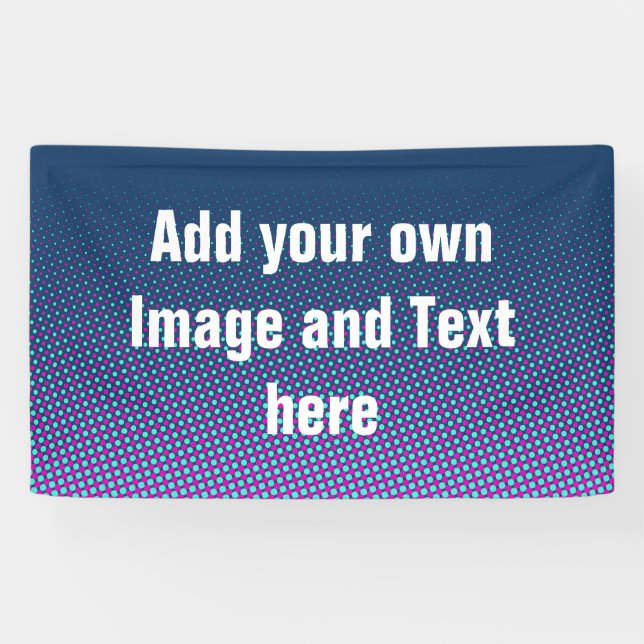 Dots Pattern blue pink cyan + your ideas Banner (Horizontal)