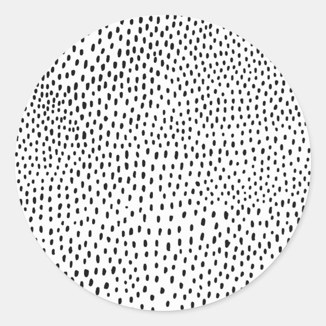 dots pattern classic round sticker (Front)
