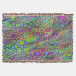Dots Pattern full coloured + your idea Throw Blanket