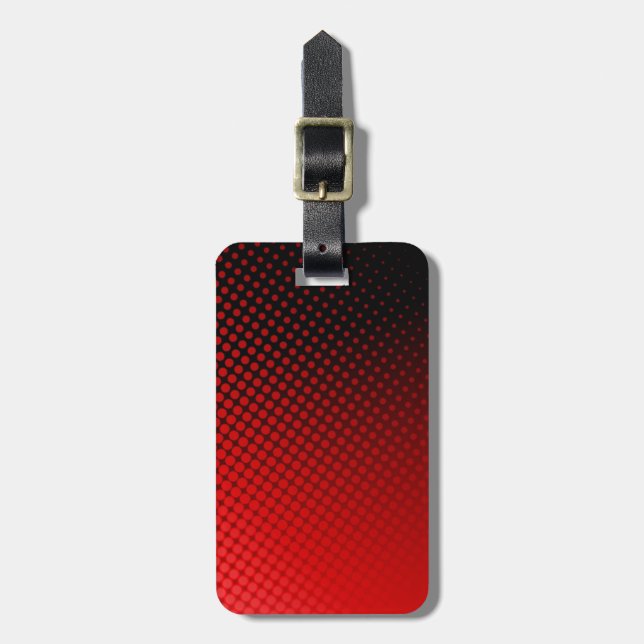 Dots Pattern Luggage Tag (Front Vertical)