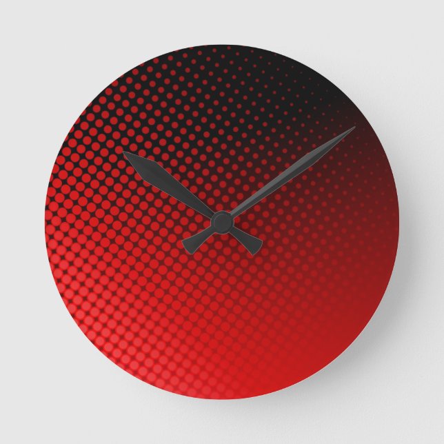 Dots Pattern Round Clock (Front)