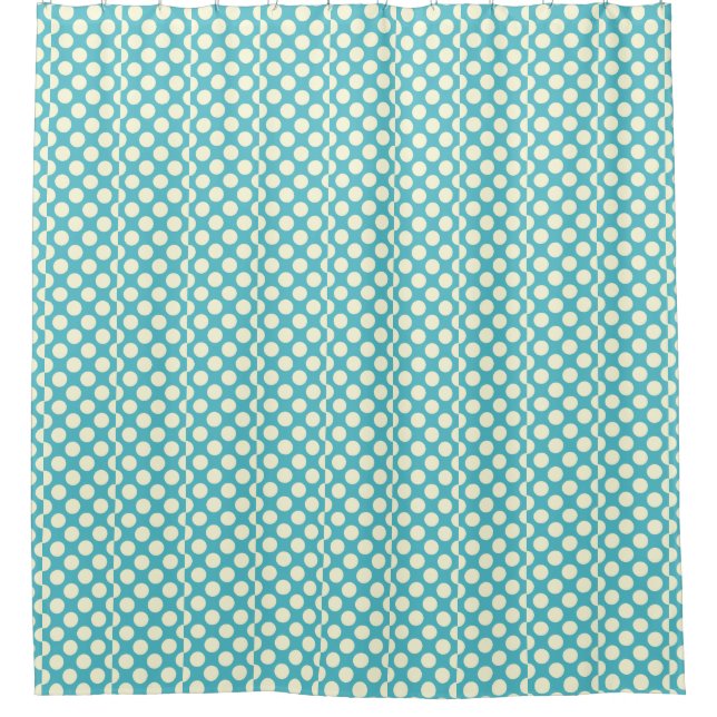 Dots pattern shower curtain (Front)
