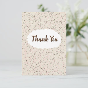 Dots pattern thank you card