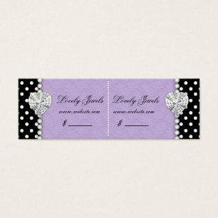 Dots Pearl Lace Jewels Price Tag Purple Double