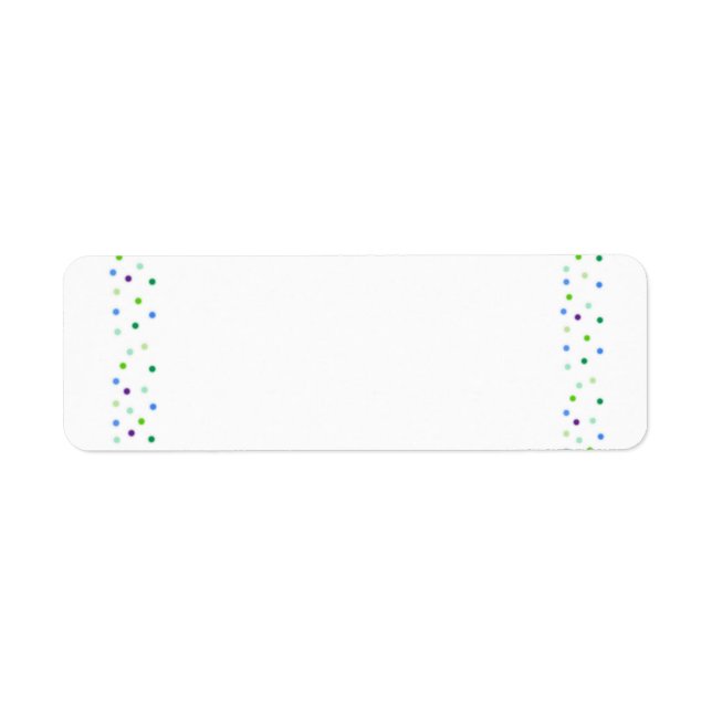 Dots Return Address Label (Front)