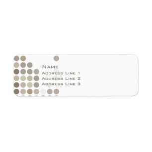 Dots Return Address Label
