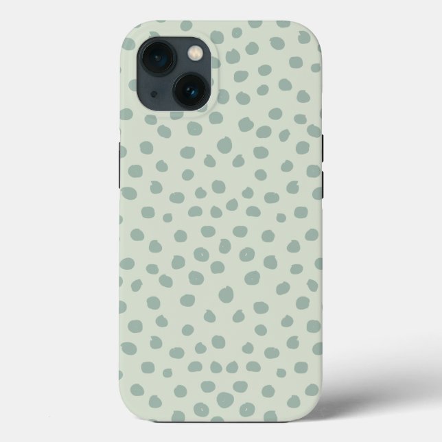 Dots Sage Green Case-Mate iPhone Case (Back)