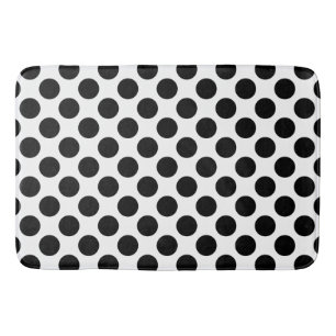 Dots seamless pattern black + your back bath mat