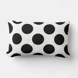 Dots seamless pattern black + your back lumbar cushion