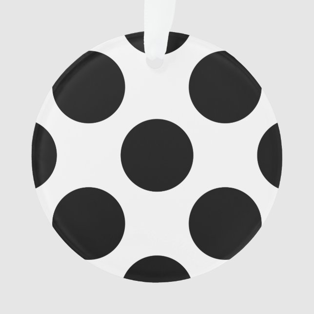 Dots seamless pattern black + your back ornament (Front)