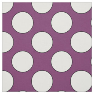 Dots seamless pattern white & contour fabric