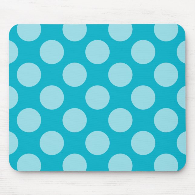 Dots seamless pattern white transp. + your backgr. mouse pad (Front)