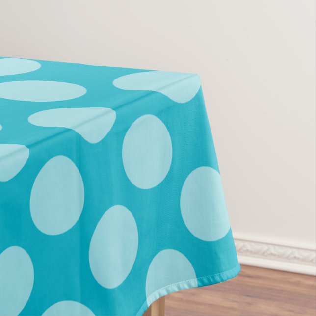 Dots seamless pattern white transp. + your backgr. tablecloth (In Situ)