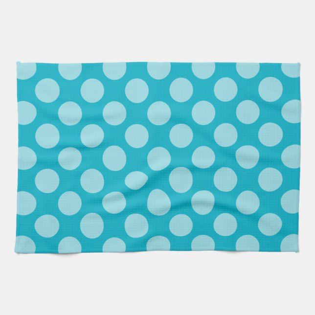 Dots seamless pattern white transp. + your backgr. tea towel (Horizontal)