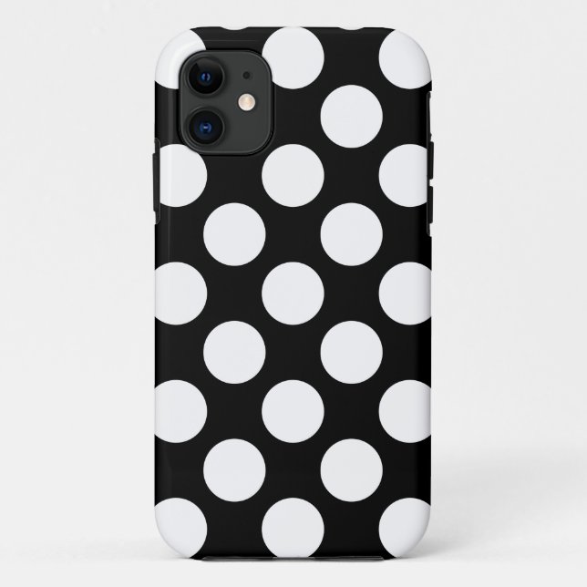 Dots seamless pattern white + your backgr. Case-Mate iPhone case (Back)