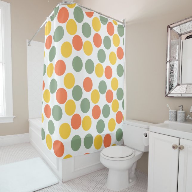Dots  shower curtain (In Situ)