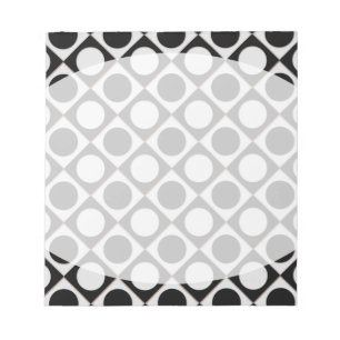 Dots & Squares / black white + your ideas Notepad