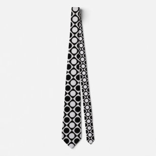 Dots & Squares / black white + your ideas Tie