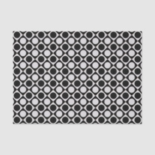 Dots & Squares / black white + your ideas Tissue Paper