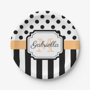 Dots & Stripes Paper Plate