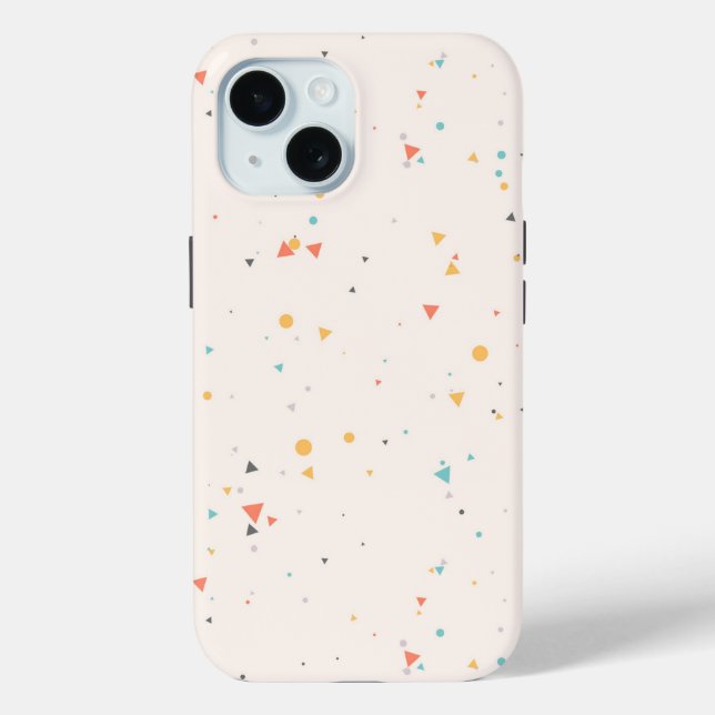 Dots & Triangle Confetti Pattern Case-Mate iPhone Case (Back)