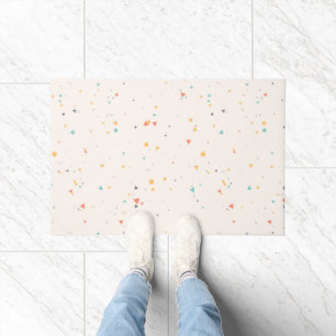 Dots & Triangle Confetti Pattern Doormat