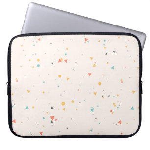 Dots & Triangle Confetti Pattern Laptop Sleeve
