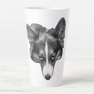dotshade bright stare latte mug