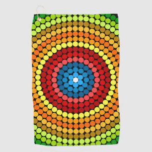 Dotted Abstract Mandala Art Design-65904 Golf Towel