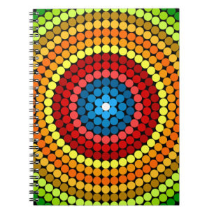 Dotted Abstract Mandala Art Design-65904 Notebook