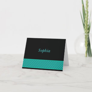 Dotted Bandeau Stationary Notecard