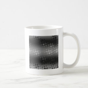 Dotted Bursts Pattern - Black, Grey, White Coffee Mug