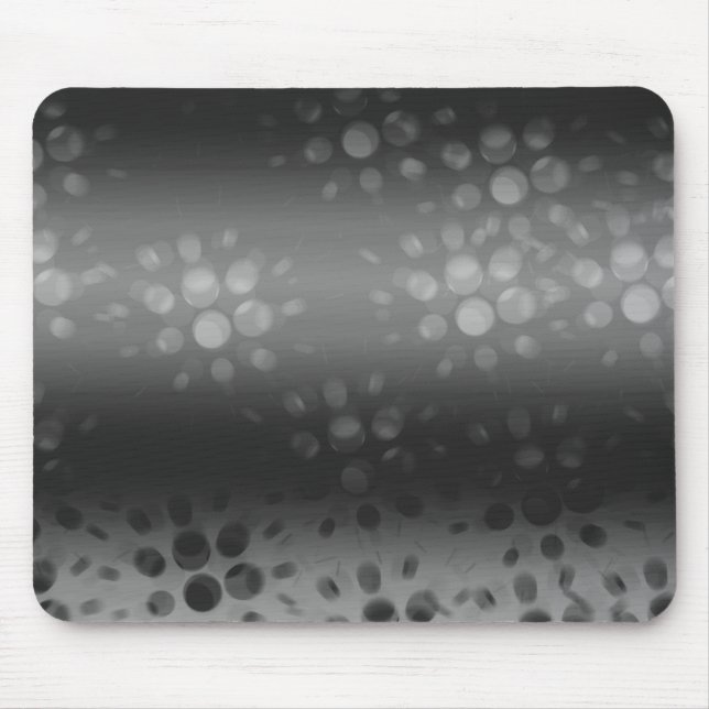 Dotted Bursts Pattern - Black, Grey, White Mouse Pad (Front)