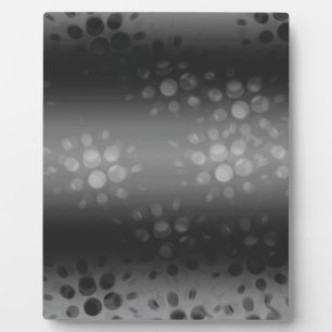 Dotted Bursts Pattern - Black, Grey, White Plaque