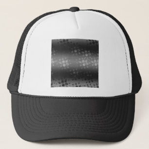 Dotted Bursts Pattern - Black, Grey, White Trucker Hat