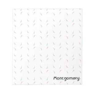 Dotted Chile Pepper Pattern Notepad