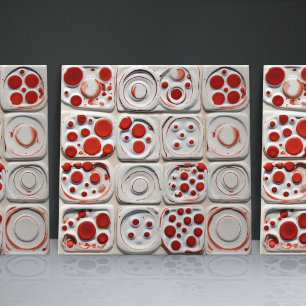 Dotted Faux Relief Glazed Contemporary Home Decor Ceramic Tile