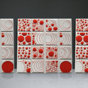 Dotted Faux Relief Glazed Contemporary Home Decor Ceramic Tile