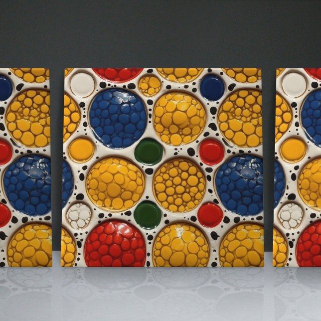 Dotted Faux Relief Glazed Contemporary Home Decor Ceramic Tile (Creator Uploaded)