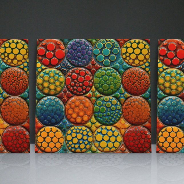 Dotted Faux Relief Glazed Contemporary Home Decor Ceramic Tile (Creator Uploaded)