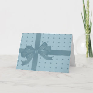 Dotted Gift with Bow Card