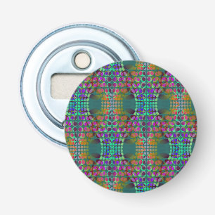 Dotted Orderly Chaos Wallpaper coloured + your ide Bottle Opener