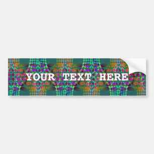 Dotted Orderly Chaos Wallpaper coloured + your ide Bumper Sticker