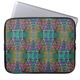 Dotted Orderly Chaos Wallpaper coloured + your ide Laptop Sleeve