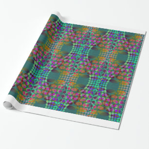 Dotted Orderly Chaos Wallpaper coloured + your ide Wrapping Paper